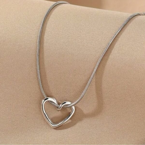 Silver Heartfelt Necklace