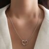 Silver Heartfelt Necklace