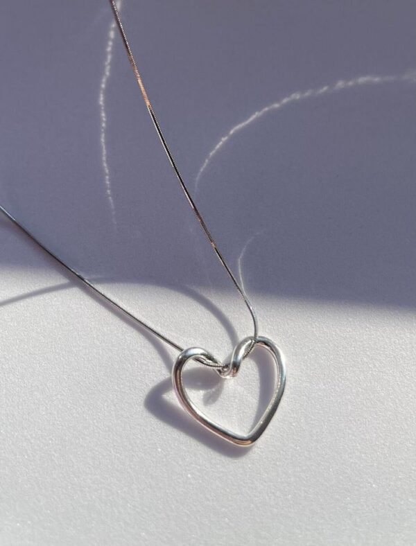 Silver Heartfelt Necklace