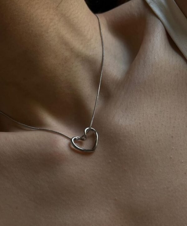 Silver Heartfelt Necklace