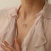 Silver Heartfelt Necklace