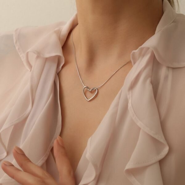 Silver Heartfelt Necklace