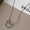 Silver Heartfelt Necklace