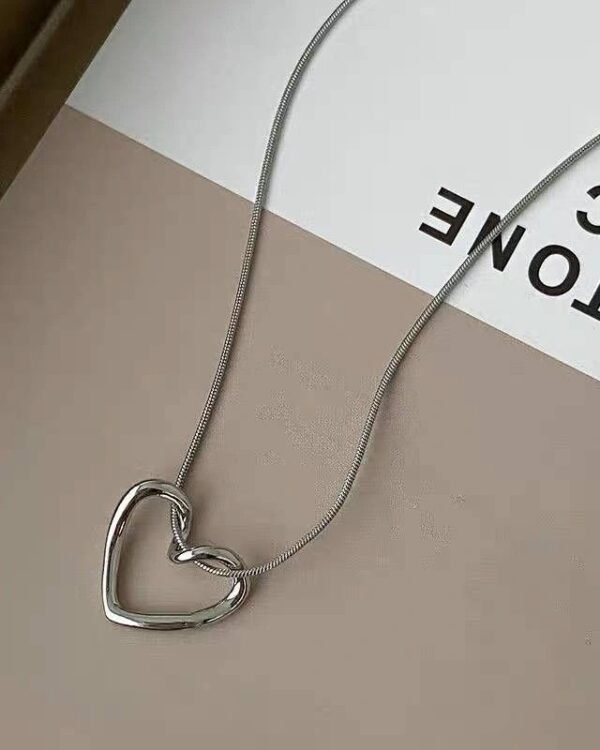 Silver Heartfelt Necklace