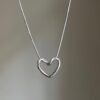 Silver Heartfelt Necklace
