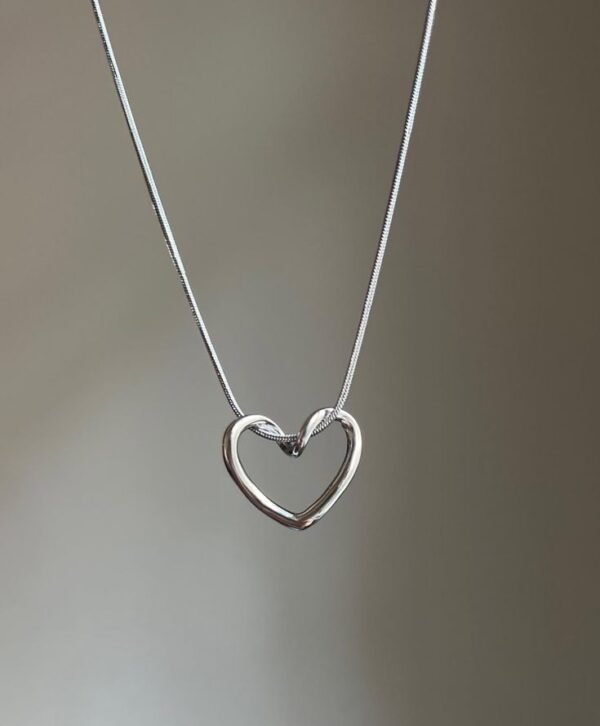 Silver Heartfelt Necklace
