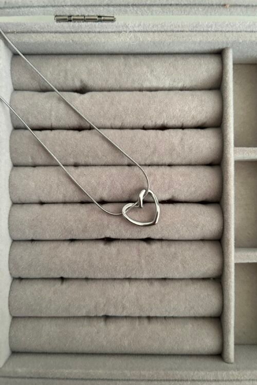 Silver Heartfelt Necklace