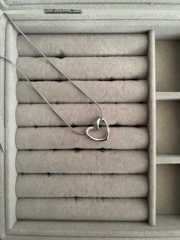 Silver Heartfelt Necklace