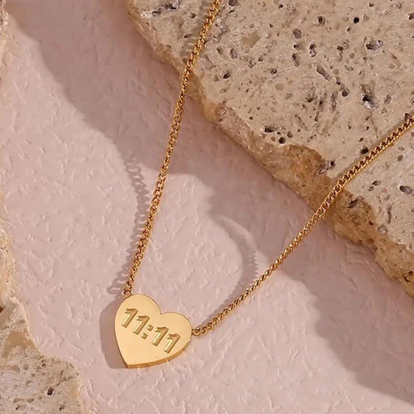 11:11 Wishful Heart Necklace