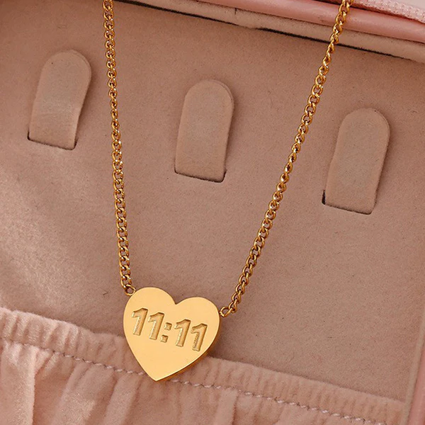 11:11 Wishful Heart Necklace