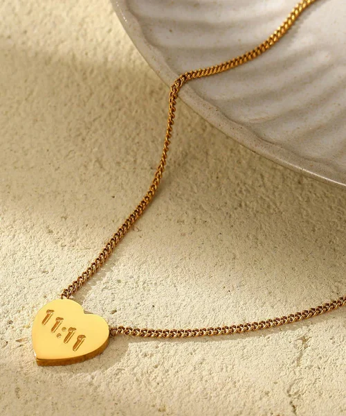 11:11 Wishful Heart Necklace
