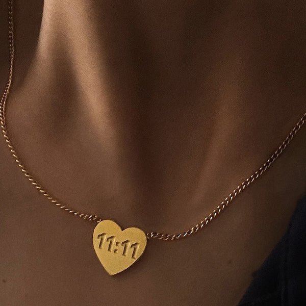 11:11 Wishful Heart Necklace