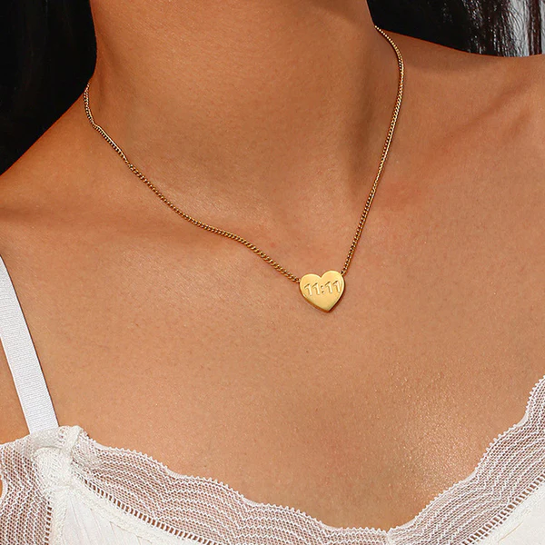 11:11 Wishful Heart Necklace