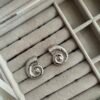 Luna Swirl Silver Earrings