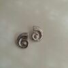 Luna Swirl Silver Earrings