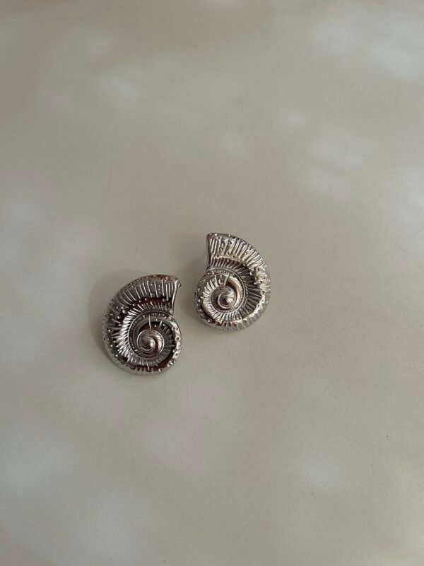 Luna Swirl Silver Earrings