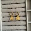 Lunar Glow Celestial Coin Earrings