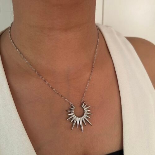 Silver Solara Radiance Necklace
