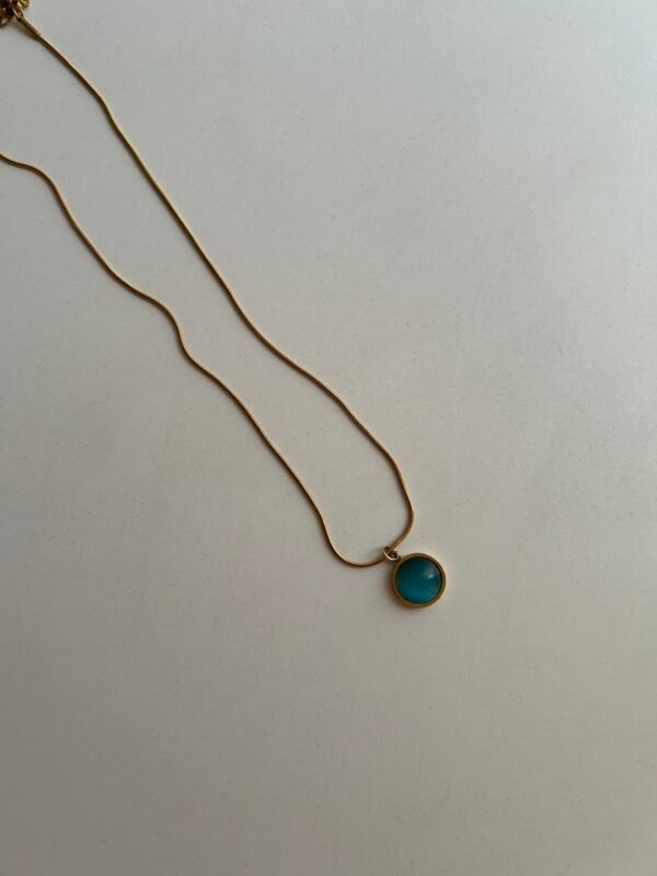 Turquoise Halo Necklace