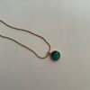 Turquoise Halo Necklace