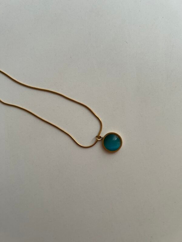 Turquoise Halo Necklace