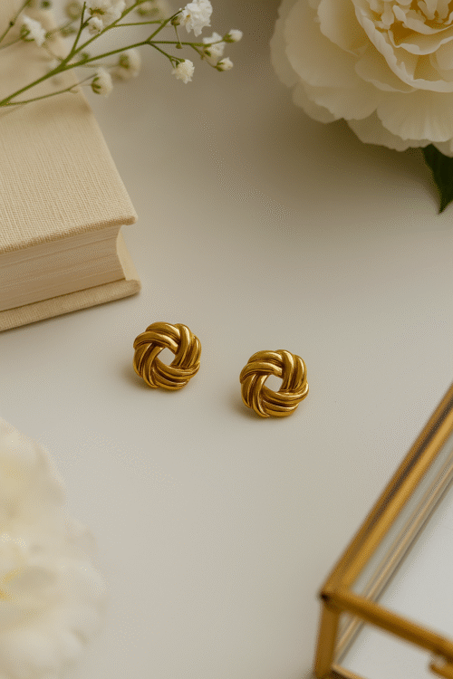Knot of Gold Earrings