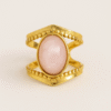 Sunset Pink Gold Ring