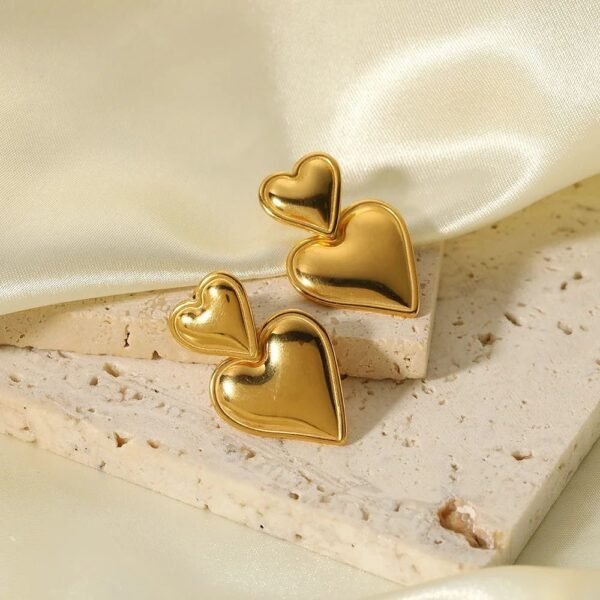 Dual Heart Earrings