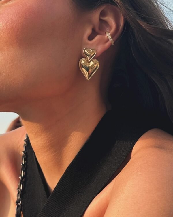 Dual Heart Earrings
