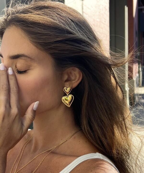 Dual Heart Earrings
