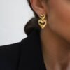Dual Heart Earrings