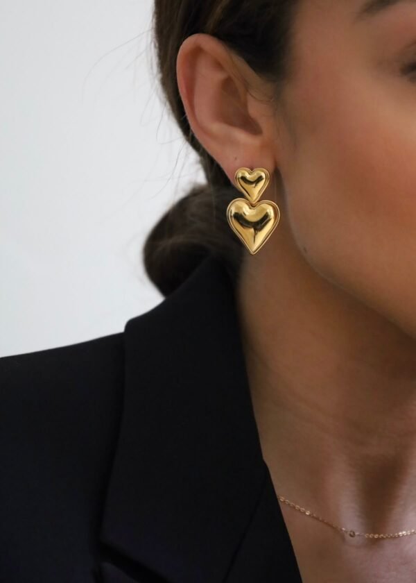 Dual Heart Earrings
