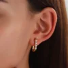 Pearl Cascade Gold Hoop Earrings