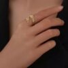 Aurelia Leaf Ring