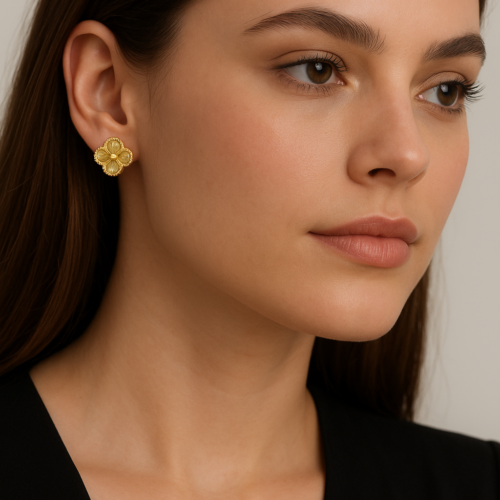 Golden Clover Studs