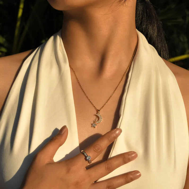 moonstar5 11:11 Wishful Heart Necklace